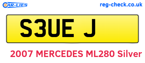 S3UEJ are the vehicle registration plates.
