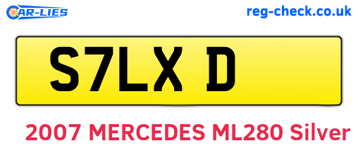 S7LXD are the vehicle registration plates.