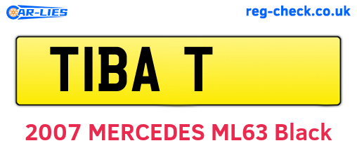 T1BAT are the vehicle registration plates.