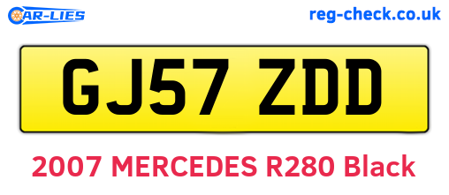 GJ57ZDD are the vehicle registration plates.