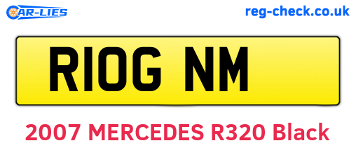 R10GNM are the vehicle registration plates.