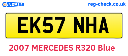 EK57NHA are the vehicle registration plates.