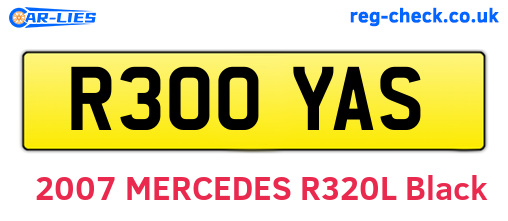 R300YAS are the vehicle registration plates.