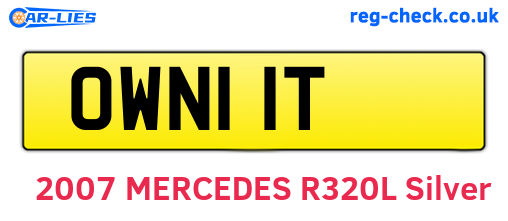 OWN11T are the vehicle registration plates.