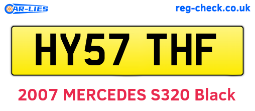 HY57THF are the vehicle registration plates.