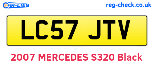 LC57JTV are the vehicle registration plates.