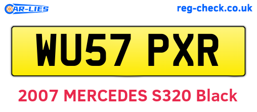 WU57PXR are the vehicle registration plates.