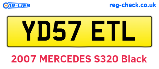 YD57ETL are the vehicle registration plates.