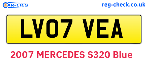 LV07VEA are the vehicle registration plates.