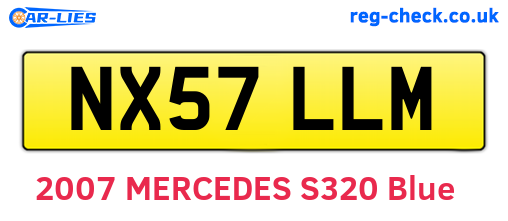 NX57LLM are the vehicle registration plates.