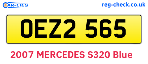 OEZ2565 are the vehicle registration plates.