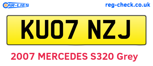 KU07NZJ are the vehicle registration plates.