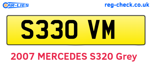 S33OVM are the vehicle registration plates.
