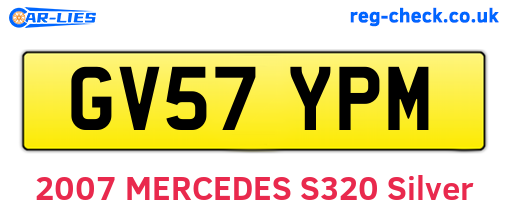 GV57YPM are the vehicle registration plates.