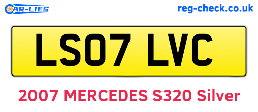 LS07LVC are the vehicle registration plates.