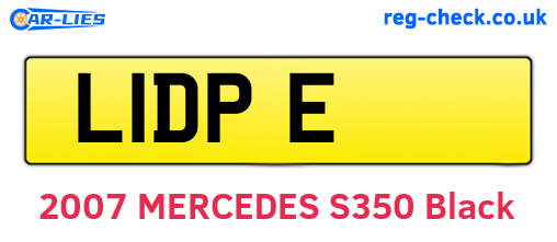 L1DPE are the vehicle registration plates.