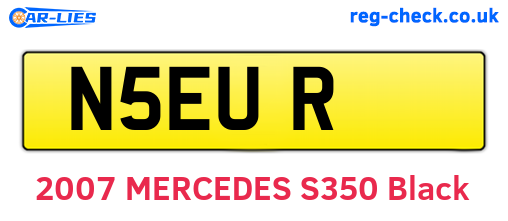 N5EUR are the vehicle registration plates.