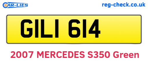 GIL1614 are the vehicle registration plates.