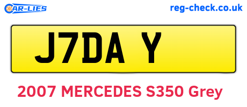 J7DAY are the vehicle registration plates.