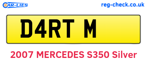 D4RTM are the vehicle registration plates.