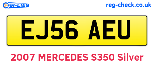 EJ56AEU are the vehicle registration plates.