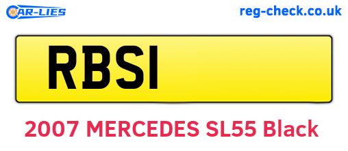 RBS1 are the vehicle registration plates.