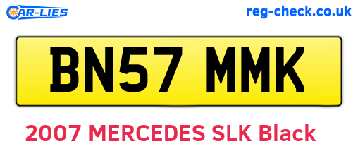 BN57MMK are the vehicle registration plates.