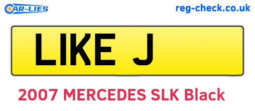 L1KEJ are the vehicle registration plates.