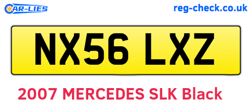 NX56LXZ are the vehicle registration plates.