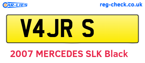 V4JRS are the vehicle registration plates.