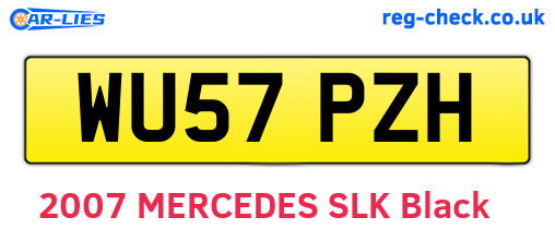 WU57PZH are the vehicle registration plates.
