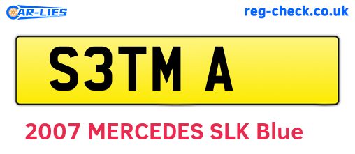 S3TMA are the vehicle registration plates.