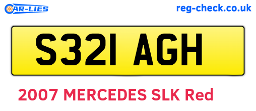 S321AGH are the vehicle registration plates.