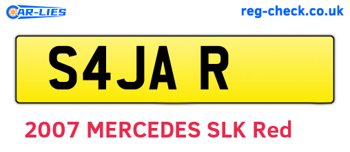 S4JAR are the vehicle registration plates.