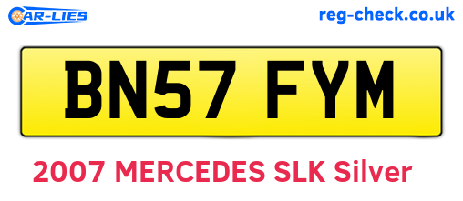 BN57FYM are the vehicle registration plates.