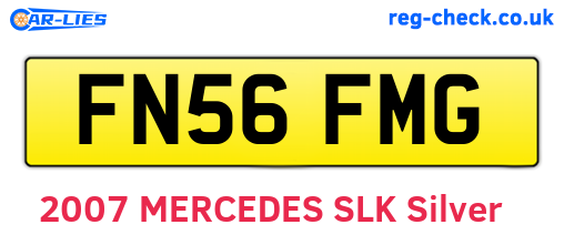FN56FMG are the vehicle registration plates.