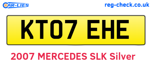 KT07EHE are the vehicle registration plates.