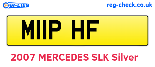 M11PHF are the vehicle registration plates.