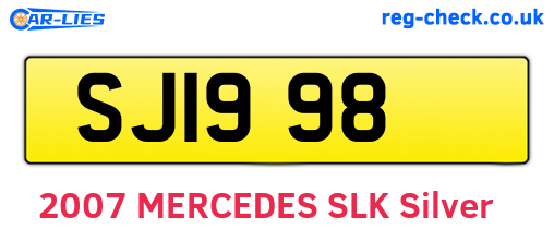 SJI998 are the vehicle registration plates.