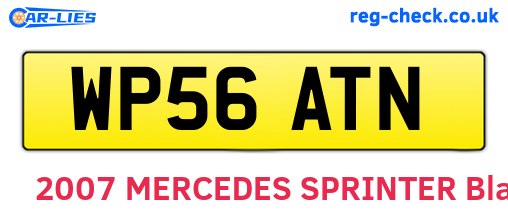 WP56ATN are the vehicle registration plates.