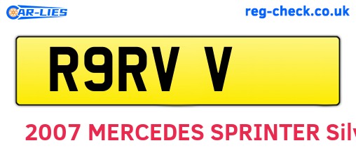 R9RVV are the vehicle registration plates.