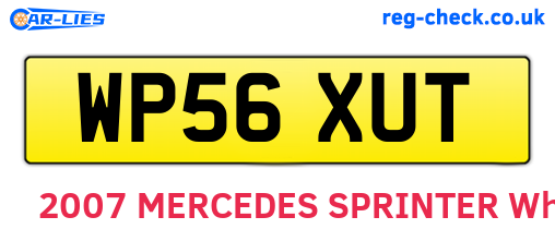 WP56XUT are the vehicle registration plates.