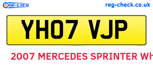 YH07VJP are the vehicle registration plates.