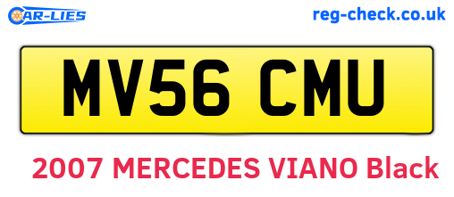 MV56CMU are the vehicle registration plates.