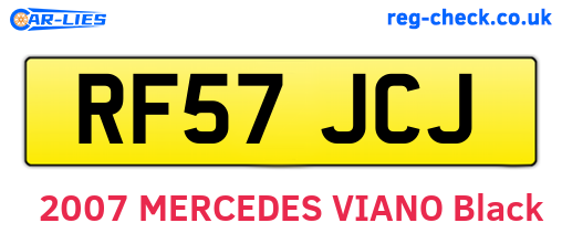 RF57JCJ are the vehicle registration plates.