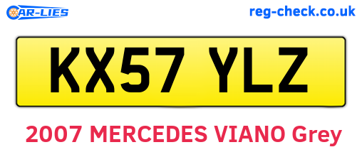 KX57YLZ are the vehicle registration plates.