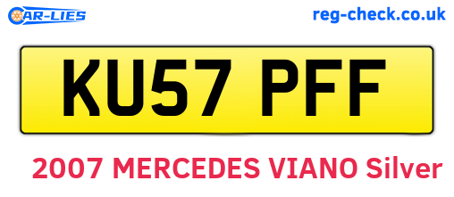 KU57PFF are the vehicle registration plates.