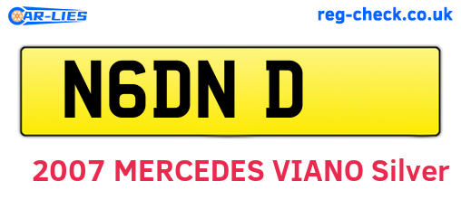 N6DND are the vehicle registration plates.