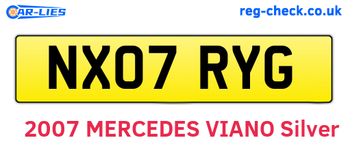 NX07RYG are the vehicle registration plates.