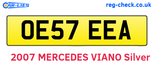 OE57EEA are the vehicle registration plates.